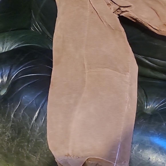 Real Tan Suede Leather Jacket by JL Studio size 24w - Picture 8 of 9